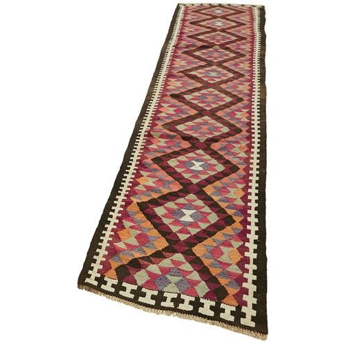 Vintage Kilim Runner Rug For Sale - Image 3 of 7