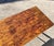 Mid-Century Modern Flamed Wood Veneer Dining Table with Brass Feet, 1960s For Sale - Image 18 of 18