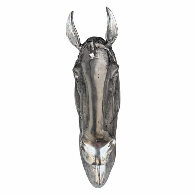 Cast Metal Thoroughbred Horse Head For Sale - Image 4 of 16