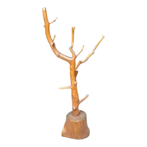 1980s Rustic Log Hall Tree Hat Coat Rack