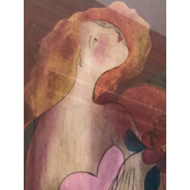 Postmodern Linda Le Kinff “Robe Du Soir” Seriolithograph in Color on Paper., 2005 For Sale - Image 3 of 9