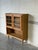 Mid-Century Modern Oak Glass Cabinet With Open Shelf Danish Mid-Century Modern 1960s For Sale - Image 3 of 11