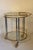 Mid 20th Century Italian Chrome, Brass, and Glass Bar Cart For Sale - Image 5 of 5