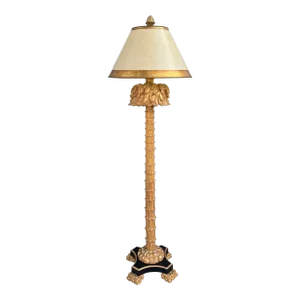 Kathleen Spiegelman Giltwood Palm Tree Floor Lamp
