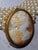 Victorian Hand-Carved Cameo Brooch, Bacchante Portrait, Gold-Plated Frame, Late 19th Century Antique Jewelry For Sale - Image 4 of 7