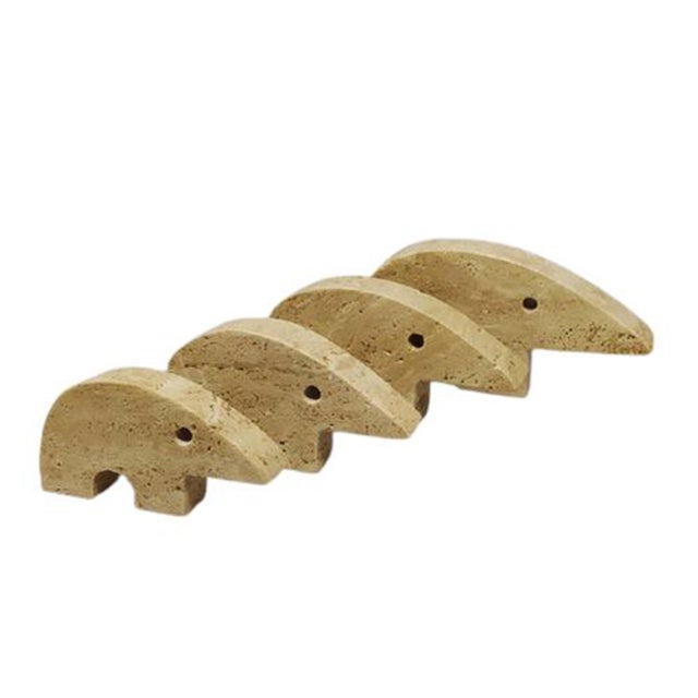 Mid-Century Modern Travertine Anteater Sculptures by Enzo Mari for F.lli Mannelli, 1970s, Set of 4 For Sale - Image 15 of 15