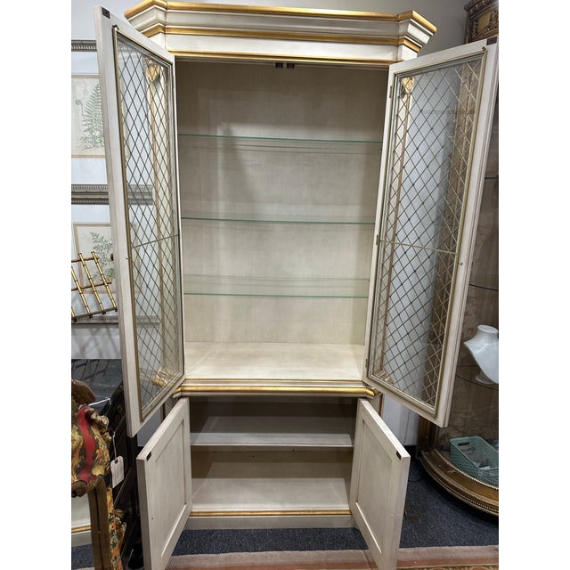 Wood Vintage John Widdicomb Country FrenchChina Vitrine For Sale - Image 7 of 12