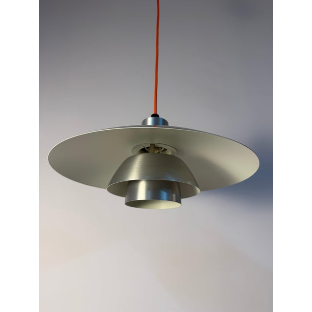 Louis Poulsen Silver Brushed PH4/3 Louvered Lamp by Poul Henningsen for Louis Poulsen For Sale - Image 4 of 11