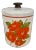 Mid 20th Century Ransburg Floral Tin Canister For Sale