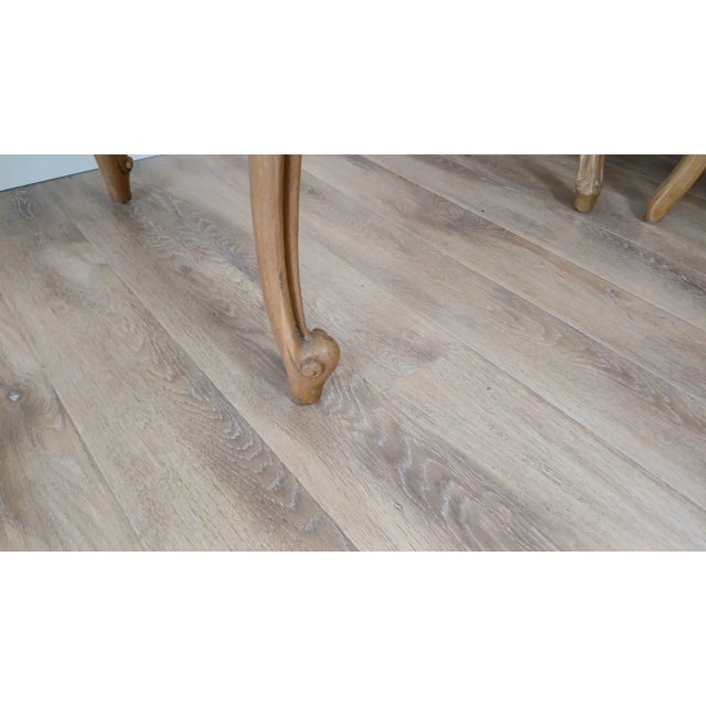 Country French Round Walnut Accent Table For Sale In San Diego - Image 6 of 6