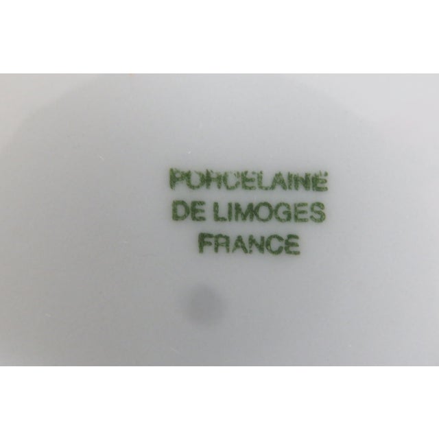 Green Limoges France Romance Porcelain Plate Pair of 2 Scenic Countryside Motif 4991b For Sale - Image 8 of 10