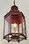 Large Red Tole Painted Lantern Light Fixture, American 19th Century Circa 1840 For Sale - Image 4 of 5