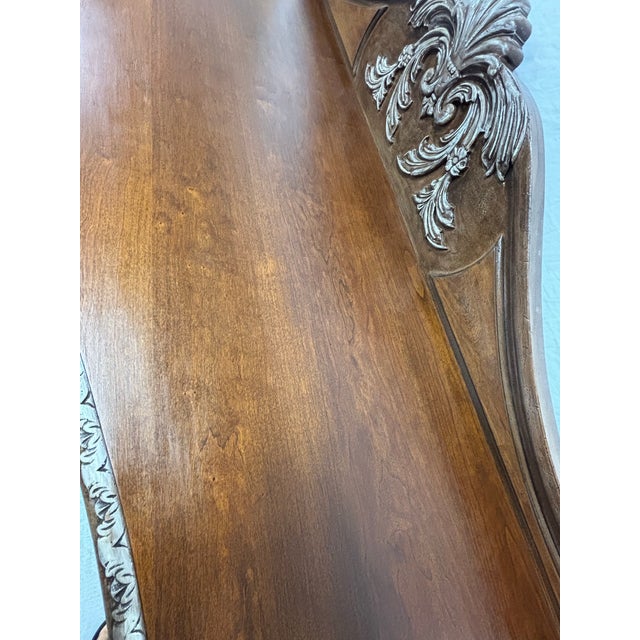 Bernhardt VIntage Bernhardt Belmont Victorian Style Walnut Finish Sideboard, Console For Sale - Image 4 of 12