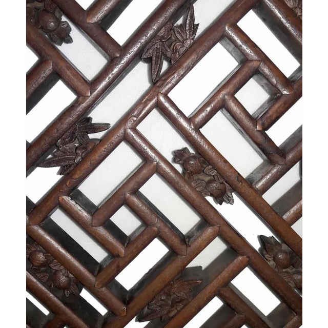 Mid-19th Century Peachwood Window Screen From Sianxi, China For Sale In New York - Image 6 of 8