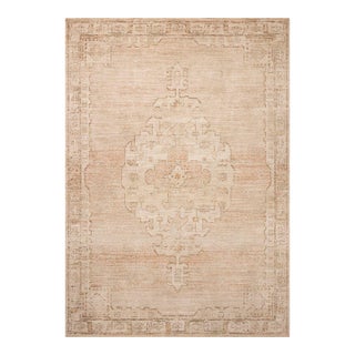 Chris Loves Julia x Loloi Palma Spice / Natural 2'-7" x 7'-6" Runner Rug For Sale