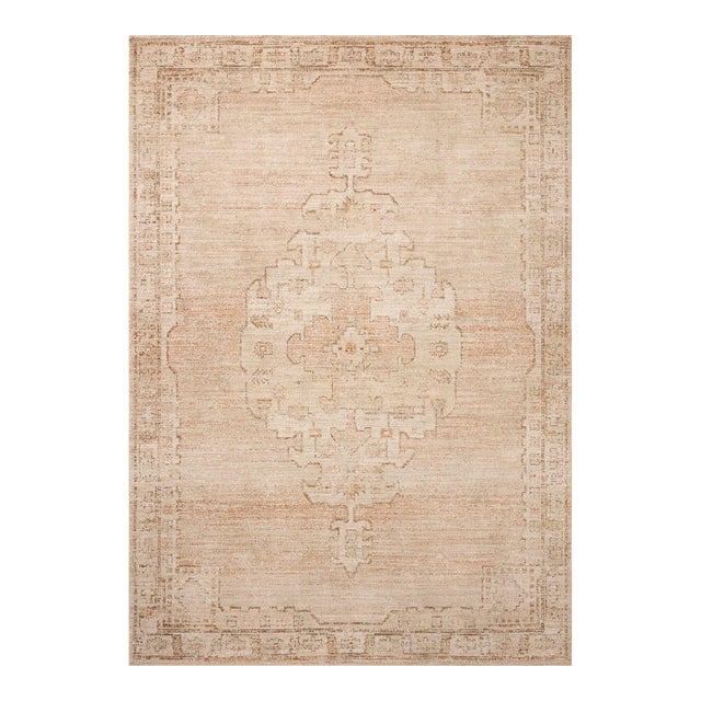 Chris Loves Julia x Loloi Palma Spice / Natural 2'-7" x 7'-6" Runner Rug For Sale