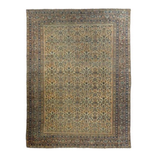 Antique Sultanabad Rug 7'2'' X 10'2'' For Sale