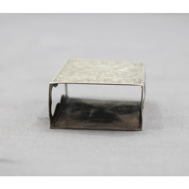 Circa 1900 American Sterling Silver Matchbox Case Made for Tiffany For Sale In Raleigh - Image 6 of 6