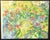 Shabby Chic Original Framed Vibrant 'Field of Flowers' Watercolor Painting For Sale - Image 3 of 15