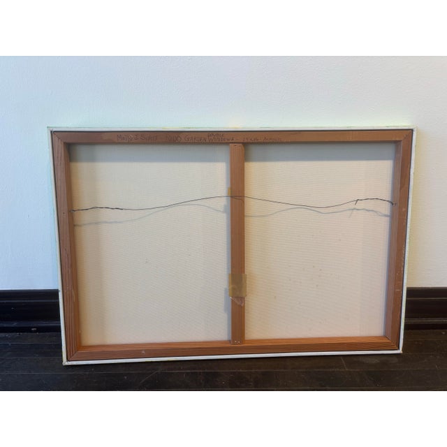 Contemporary Contemporary Window Terrace Acrylic Painting by Molly Schiff For Sale - Image 3 of 4