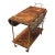 Goat Skin Parchment Bar Cart by Aldo Tura, Circa 1950s, Italy For Sale