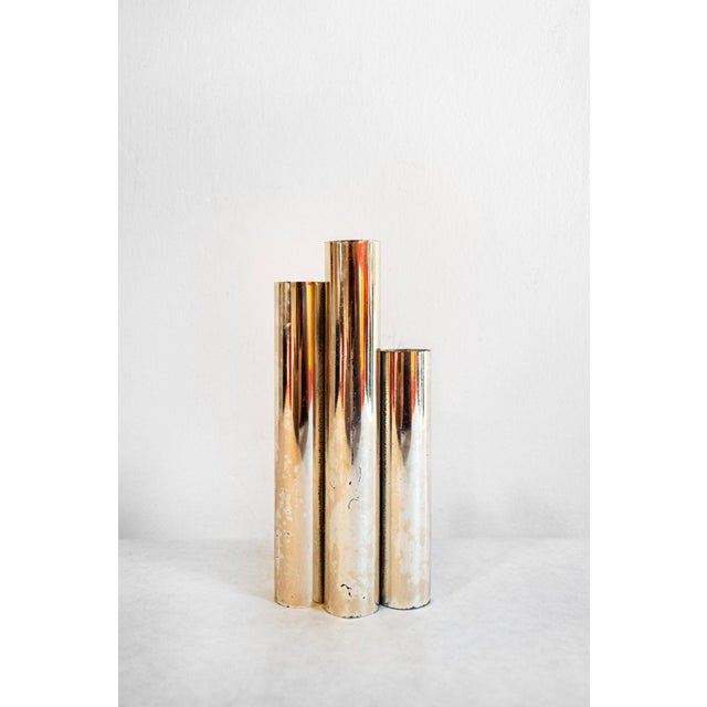 Silver-plated metal vase. Attributed to Lino Sabattini 1970s This piece is attributed to the mentioned designer/maker. It...