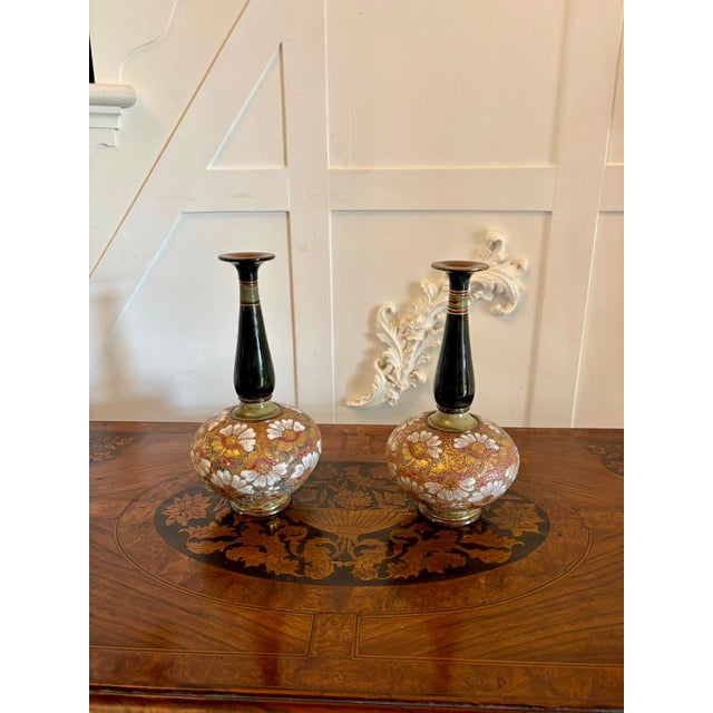 Slater Stoneware Vases from Royal Doulton, 1880s, Set of 2 For Sale - Image 12 of 12