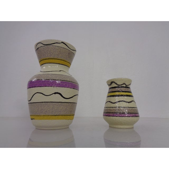 Ceramic Vases & Bowl by Bodo Mans for Bay Keramik, Germany, 1950s, Set of 3 For Sale - Image 15 of 18