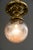 Historistic Brass Ceiling Lamp with Cut Glass Shade, Vienna, Austria, 1890s For Sale - Image 4 of 12