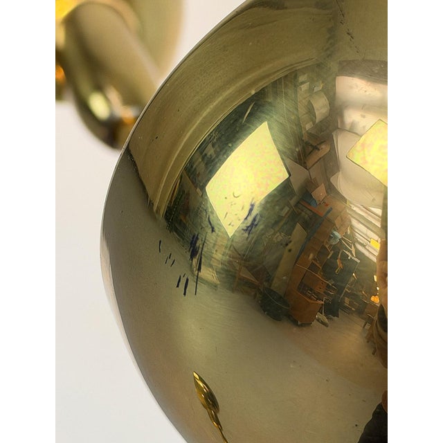 Gold Hydra Floor Lamp by Pierre Folie for Jacques Charpentier, France, 1970s For Sale - Image 8 of 18