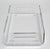 Plastic 1980s Dorothy Thorpe Style Sculptural Rectangle Clear Lucite Serving Tray For Sale - Image 7 of 15