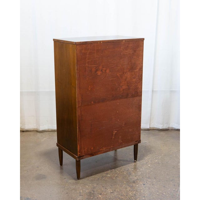 Wanscher Style Danish Modern Walnut Chest of Drawers, C. 1950s For Sale - Image 11 of 14