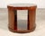 Handsome Italian mahogany round drum table designed by Ralph Lauren inspired by early 20th century art deco. The modern...