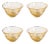 Antibes 4-Piece Set Glass Bowls, Yellow For Sale