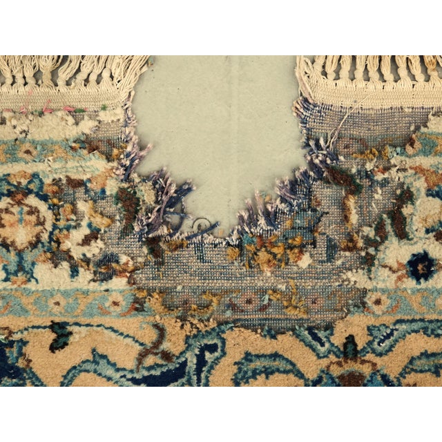 Distressed Vintage Persian Kashan Rug. 10'x 13'4" For Sale - Image 9 of 17