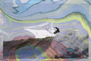 Stoke Mode (Unleashed) I Marbling & Photography, Ink on Archival Paper