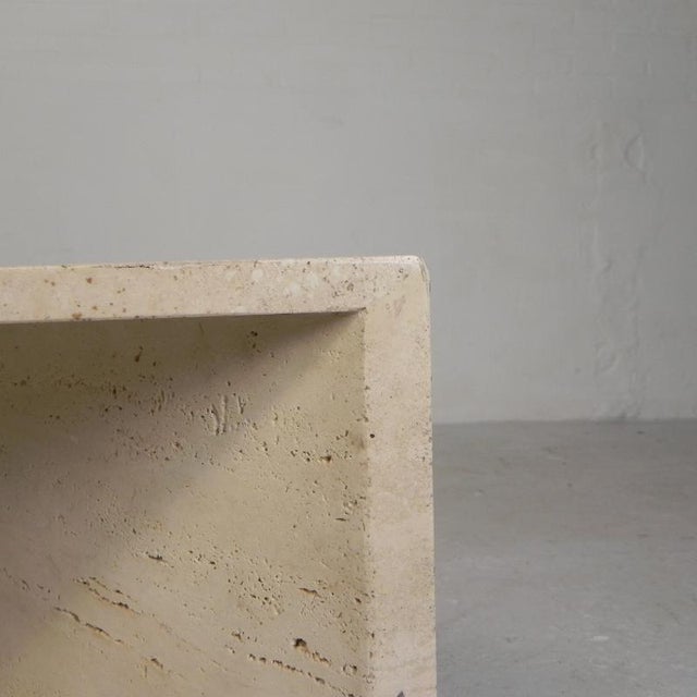 Mid-Century Travertine Coffee Table with Triangular Top, 1970s For Sale - Image 16 of 18