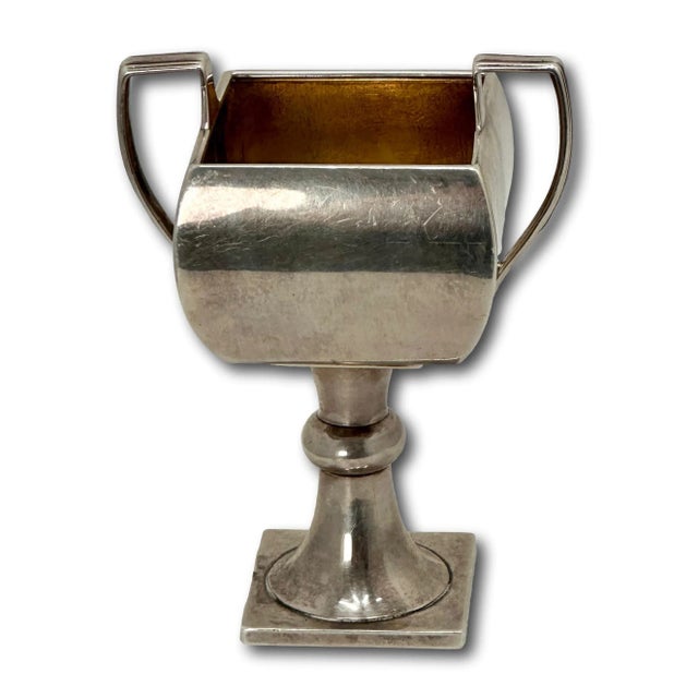 Antique 1877 London England Sterling Silver Trophy Cup With 1949 Mixed Foursomes Tennis Championship Presentation Engraving For Sale In Boston - Image 6 of 12