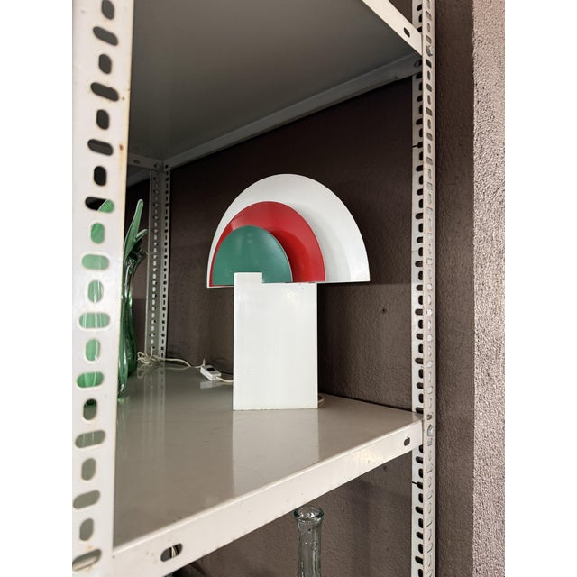 Metal-Plated No Neon Table Lamp by Olle Andersson for Borens, 1980s For Sale - Image 3 of 8