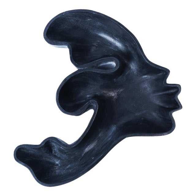 Kiss Woman Black Marble Recipient by Jean Pascal Levy-Trumet For Sale