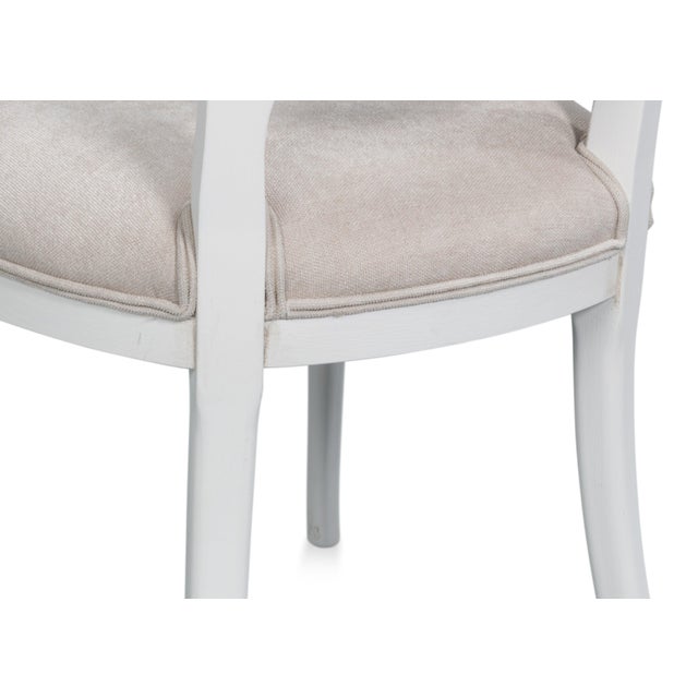 Louis XV Cane Back Dining Chairs in White, Sets of 2 For Sale In Raleigh - Image 6 of 11