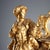 Antique Clock with Gilded Antimony Wooden Base, 1800s For Sale - Image 3 of 13