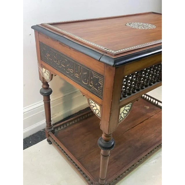 1920s 1920s Moorish Wood Center Table For Sale - Image 5 of 9
