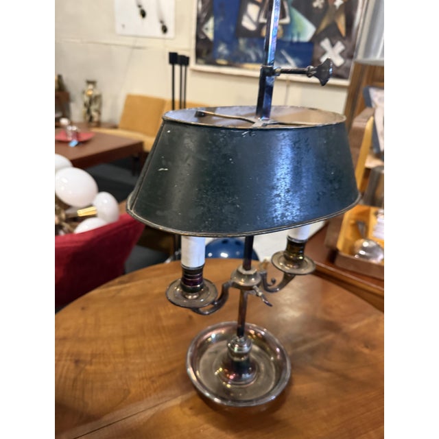Hot Water Bottle Lamp with Silver Metal Base For Sale - Image 4 of 6