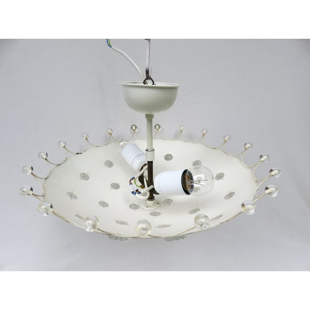 Gold Ceiling Light and Wall Lights from L. A. Riedinger Bronzewarenfabrik Gmbh, Augsburg, 1950s, Set of 3 For Sale - Image 8 of 18