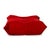 Togo Stool in Alcantara Red Coral Fabric by Michel Ducaroy for Ligne Roset For Sale - Image 9 of 10