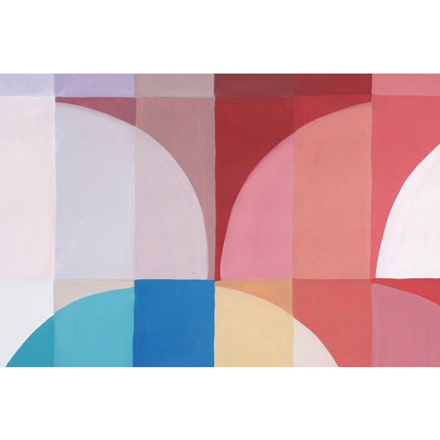 2020s 2025, Bauhaus Study in Earth Tones, Acrylic Paint on Waterolor Paper by Natalia Roman For Sale - Image 5 of 8