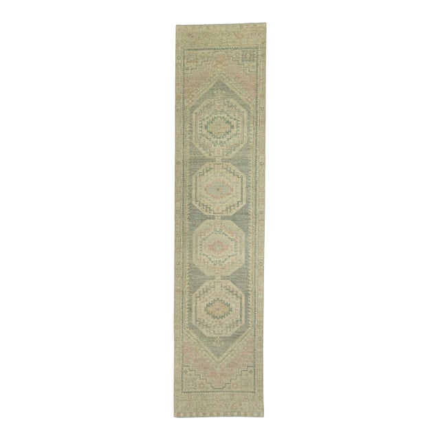 Turkish Oushak Rug 2'11" x 12'7" #20262 For Sale