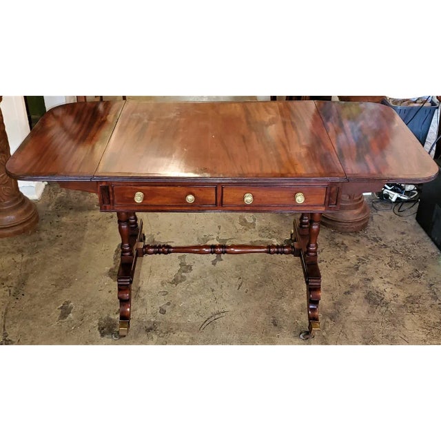Early 19th Century English Regency Sofa Table For Sale - Image 9 of 13