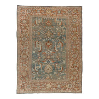 Antique Sultanabad Mahal Persian Carpet For Sale